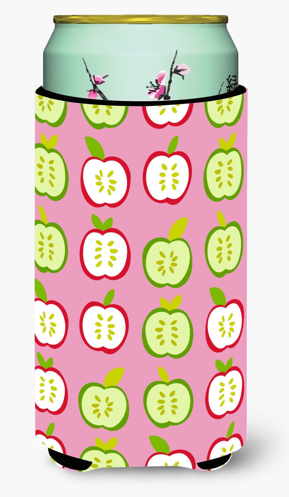 Apples on Pink Tall Boy Beverage Insulator Hugger BB5141TBC by Caroline's Treasures