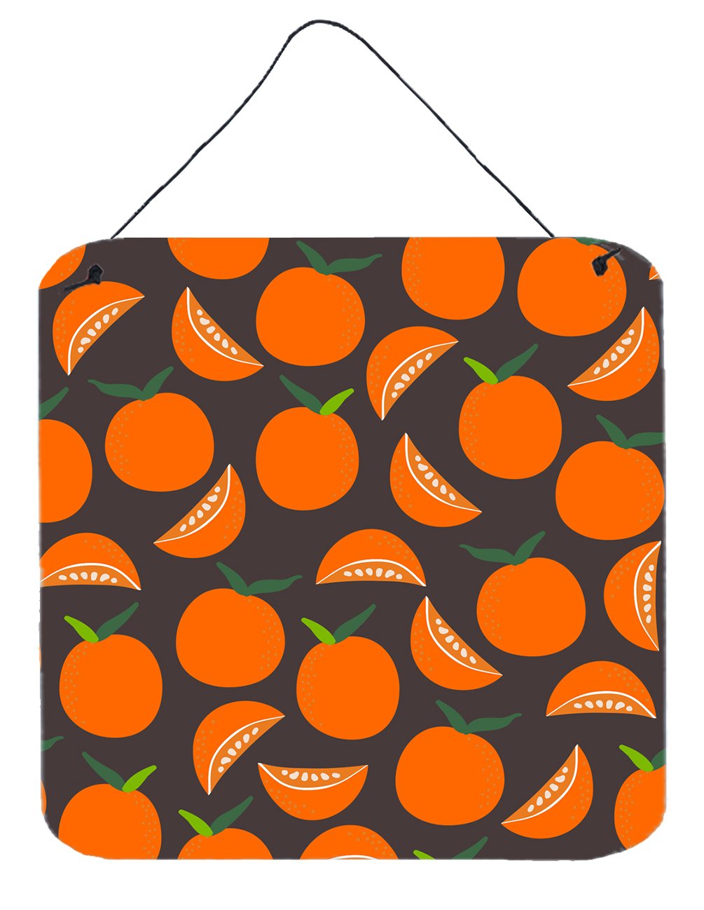 Oranges on Gray Wall or Door Hanging Prints BB5142DS66 by Caroline&#39;s Treasures