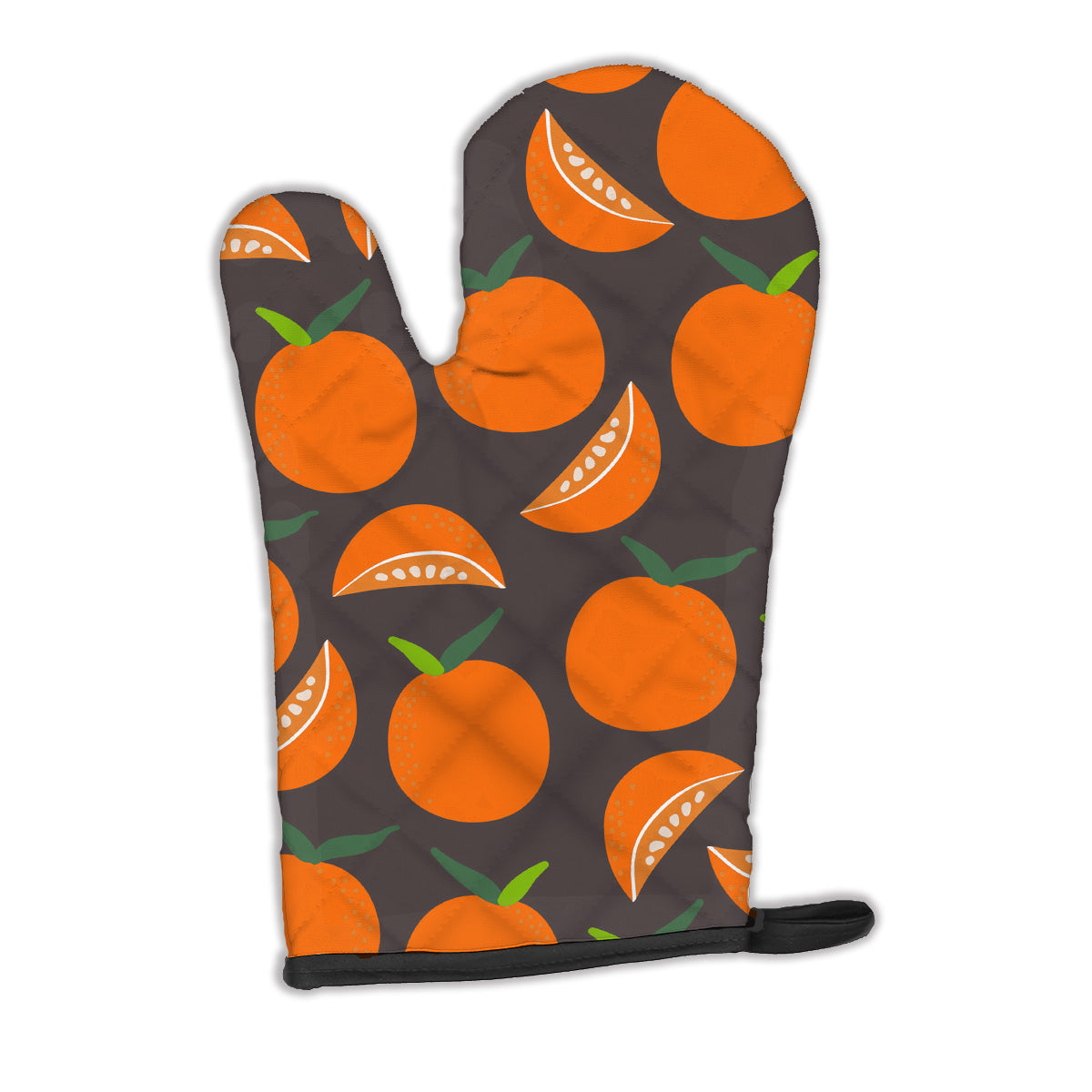 Oranges on Gray Oven Mitt BB5142OVMT  the-store.com.