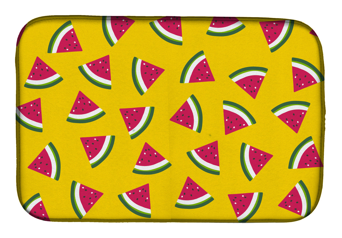 Watermelon on Yellow Dish Drying Mat BB5144DDM  the-store.com.