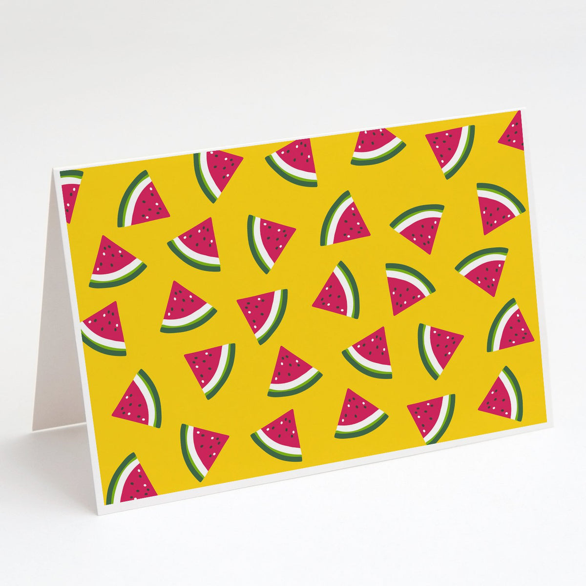 Buy this Watermelon on Yellow Greeting Cards and Envelopes Pack of 8