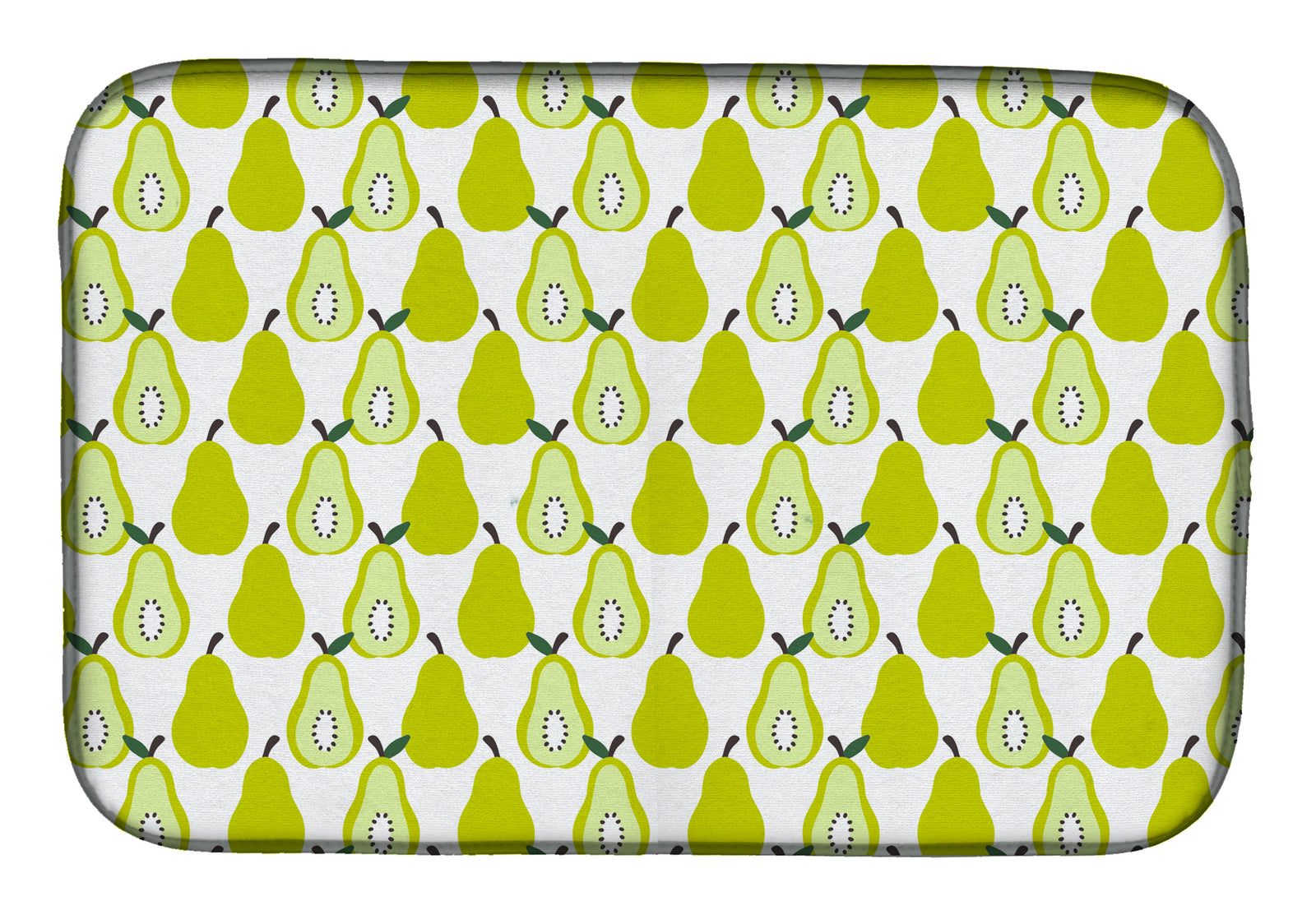 Pears on White Dish Drying Mat BB5147DDM  the-store.com.