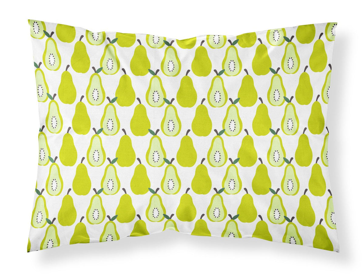 Pears on White Fabric Standard Pillowcase BB5147PILLOWCASE by Caroline&#39;s Treasures