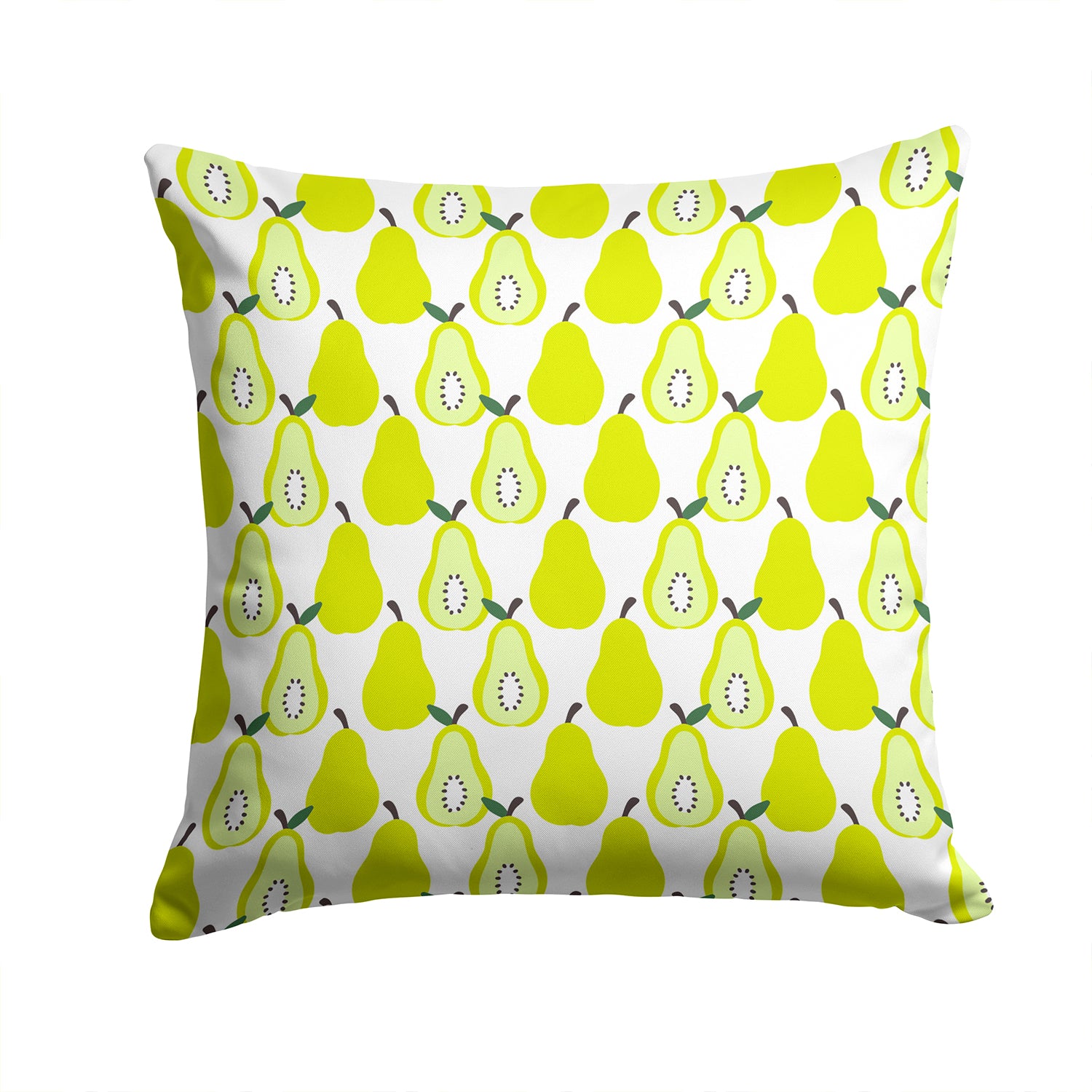 Pears on White Fabric Decorative Pillow BB5147PW1414 - the-store.com