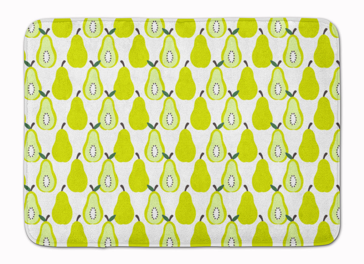 Pears on White Machine Washable Memory Foam Mat BB5147RUG - the-store.com