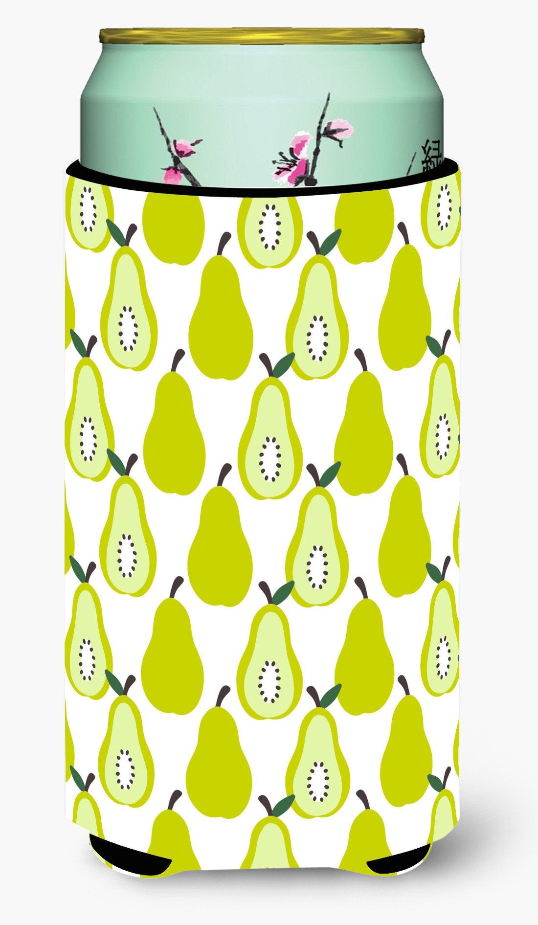 Pears on White Tall Boy Beverage Insulator Hugger BB5147TBC by Caroline's Treasures