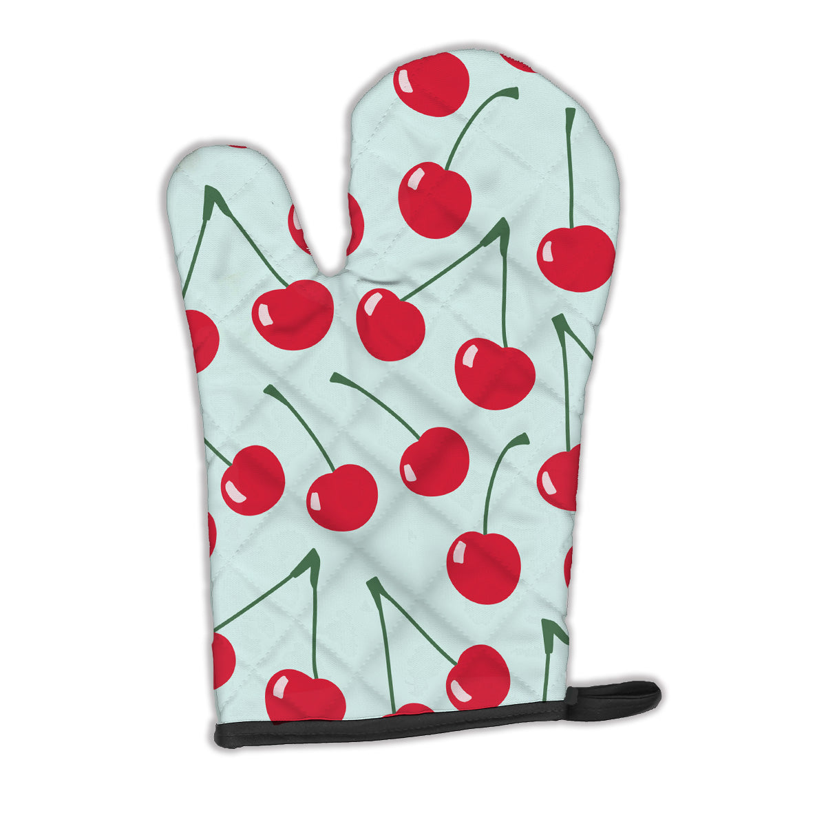 Cherries on Blue Oven Mitt BB5148OVMT  the-store.com.