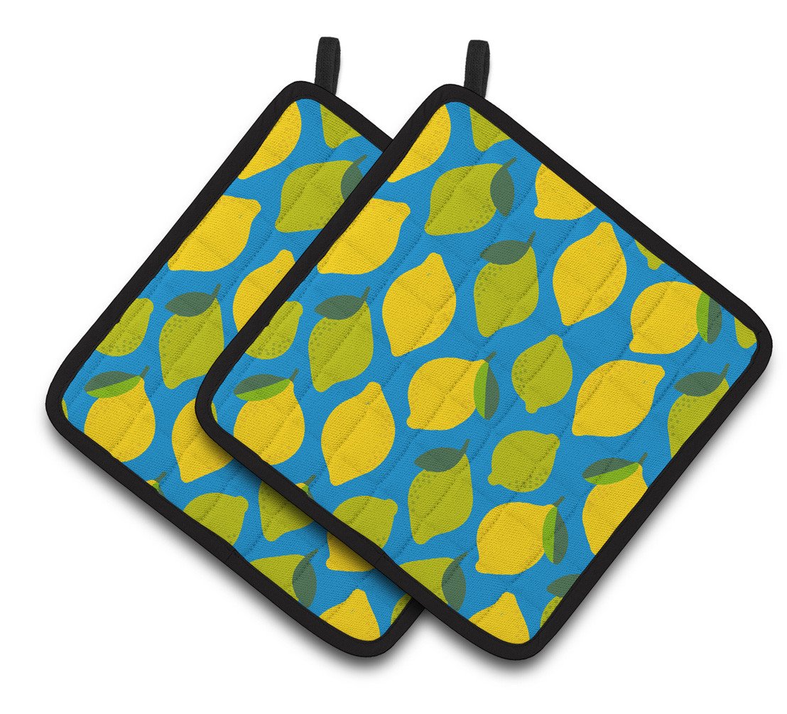 Lemons and Limes Pair of Pot Holders BB5150PTHD by Caroline's Treasures