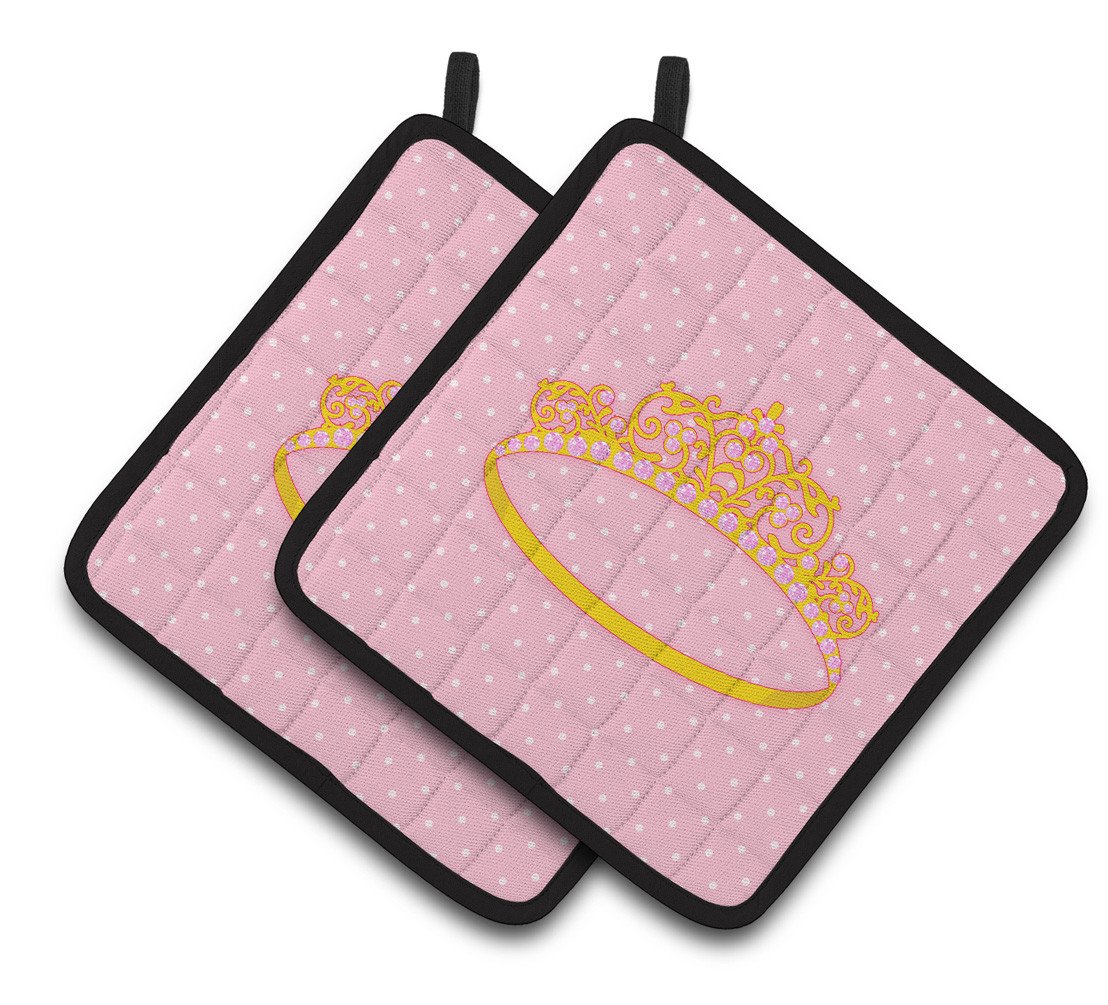 Ballerina Tiara Pair of Pot Holders BB5155PTHD by Caroline's Treasures