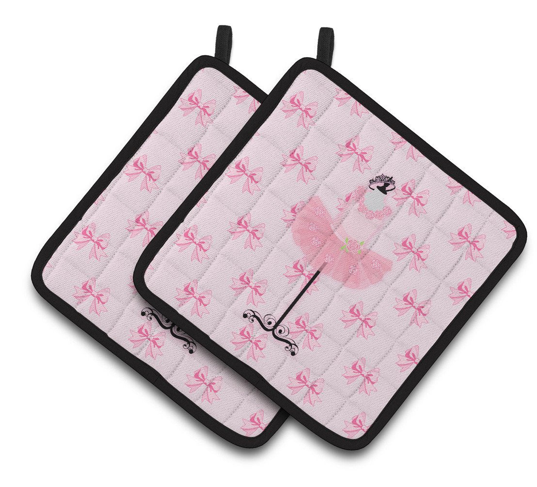 Ballerina Recital Attire Pair of Pot Holders BB5156PTHD by Caroline's Treasures