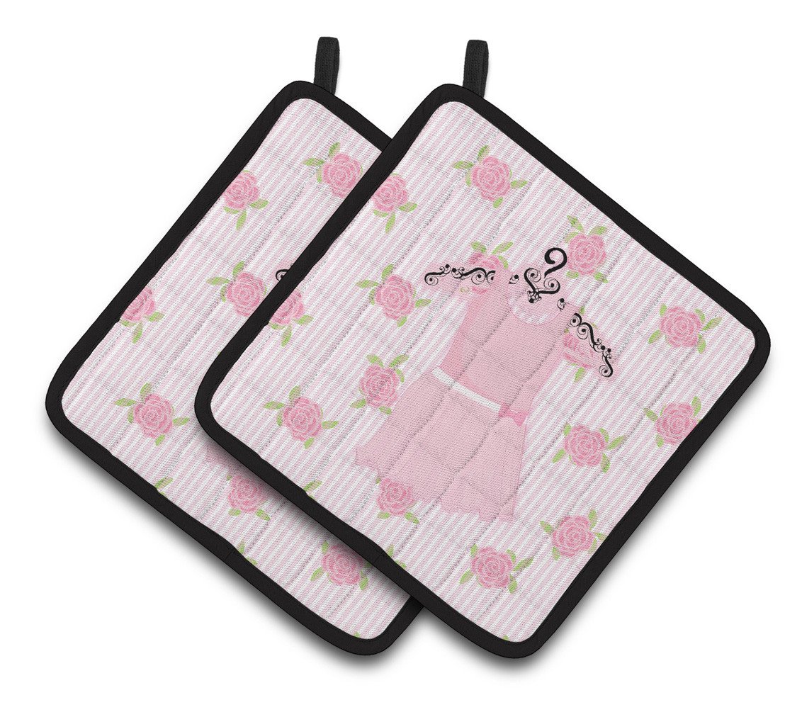 Ballerina Ballet Attire Pair of Pot Holders BB5158PTHD by Caroline&#39;s Treasures