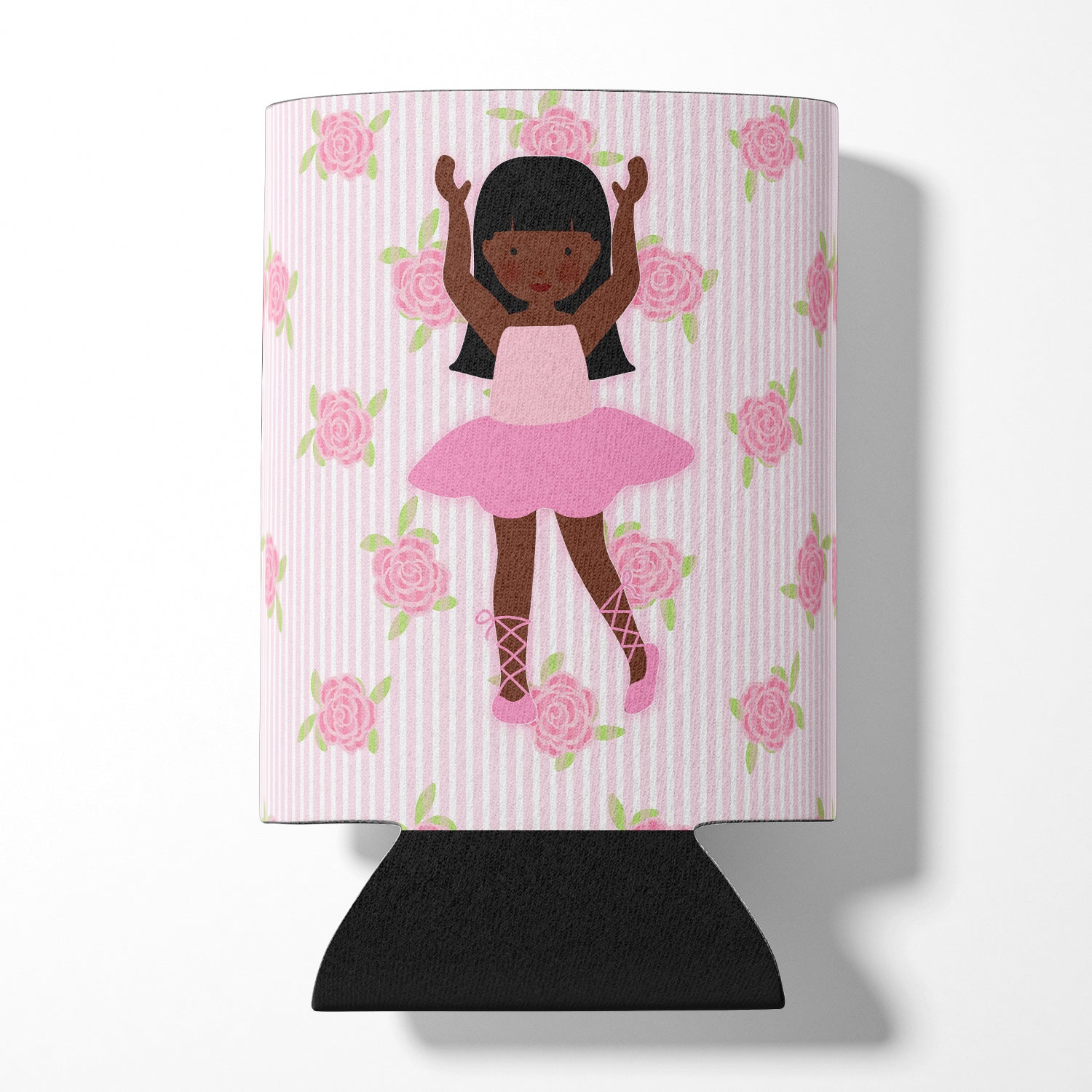 Ballerina African American Long Hair Can or Bottle Hugger BB5180CC  the-store.com.