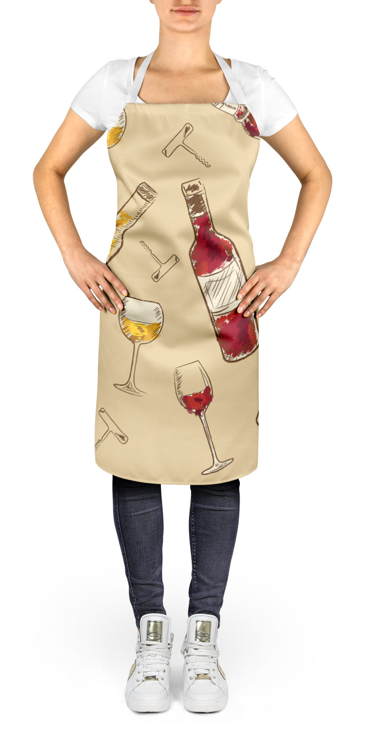 Red and White Wine Apron BB5196APRON  the-store.com.