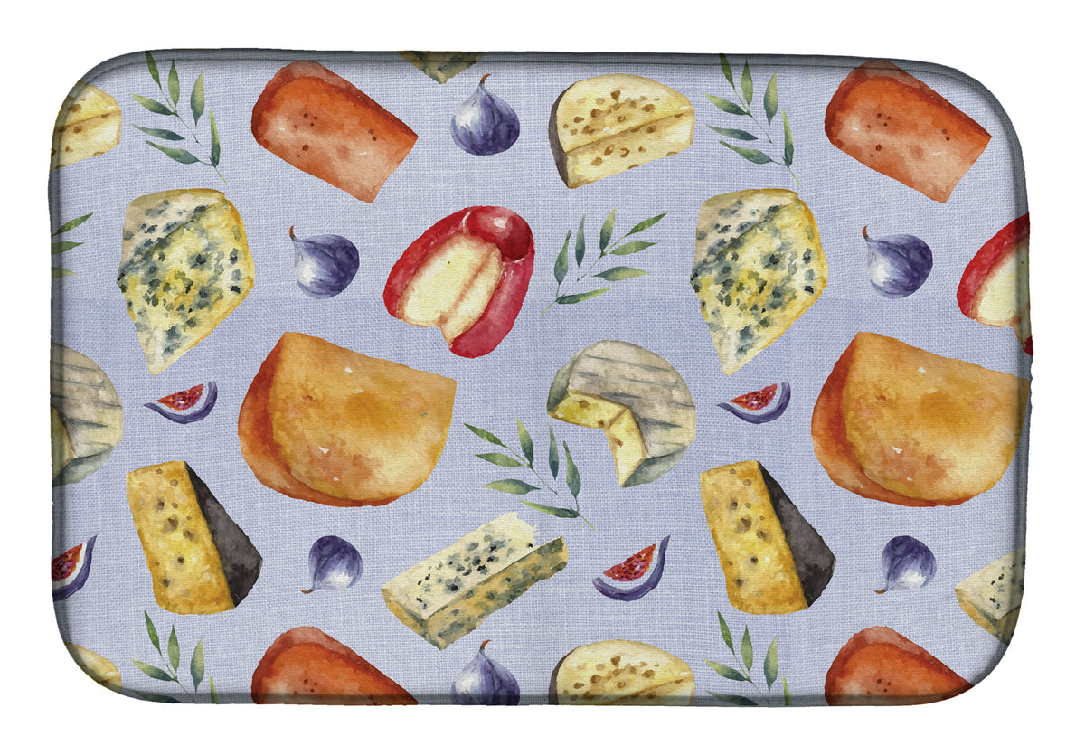 Assortment of Cheeses Dish Drying Mat BB5198DDM  the-store.com.