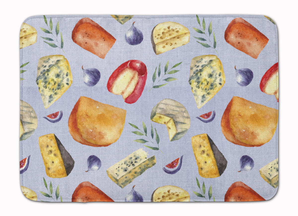 Assortment of Cheeses Machine Washable Memory Foam Mat BB5198RUG - the-store.com