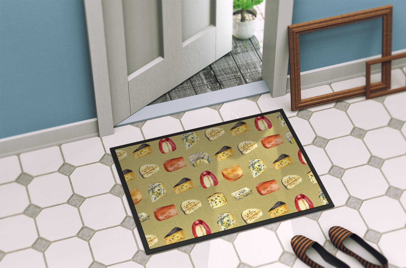 Cheeses Indoor or Outdoor Mat 24x36 BB5199JMAT by Caroline's Treasures