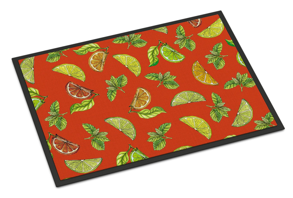 Lemons, Limes and Oranges Indoor or Outdoor Mat 24x36 BB5205JMAT by Caroline&#39;s Treasures