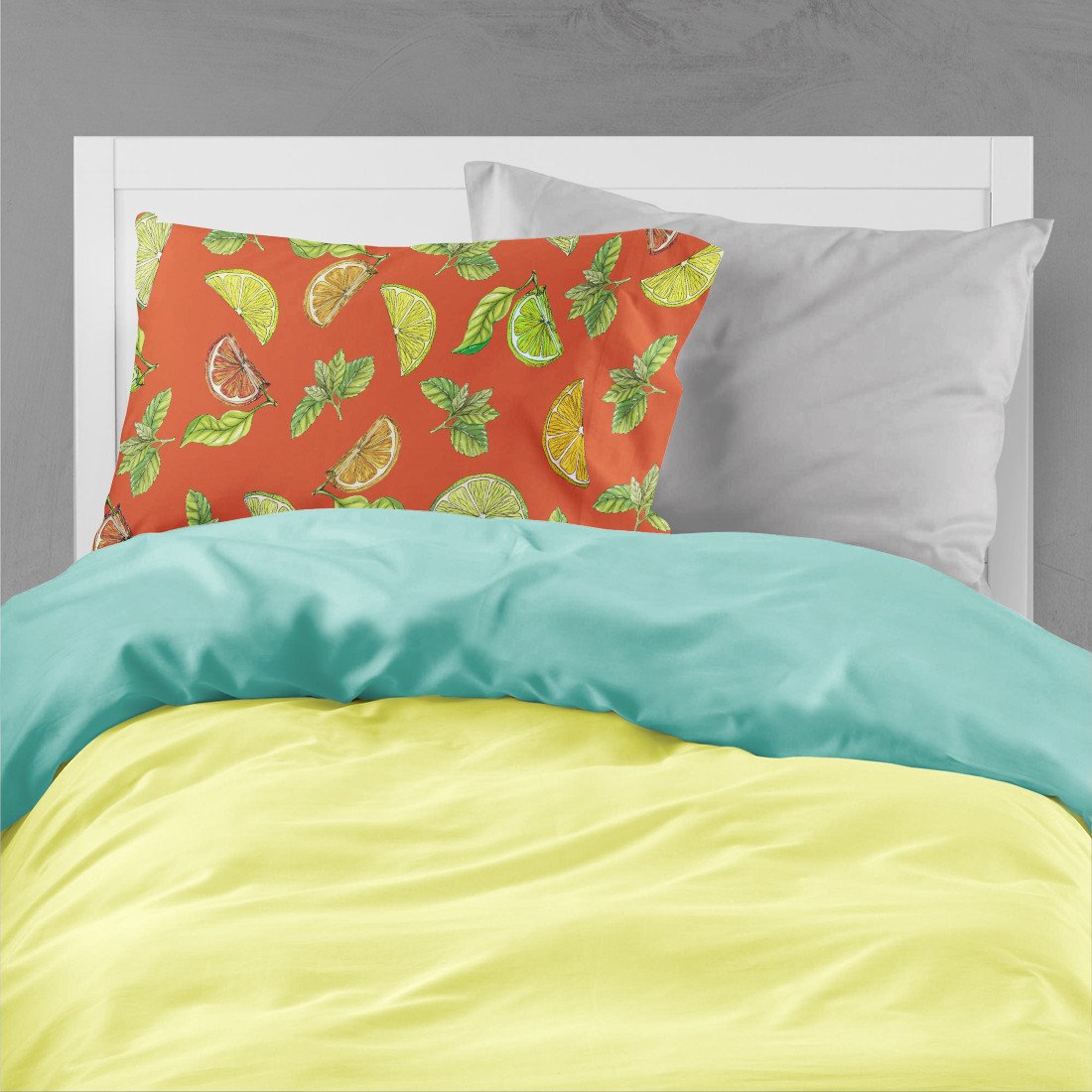 Lemons, Limes and Oranges Fabric Standard Pillowcase BB5205PILLOWCASE by Caroline's Treasures