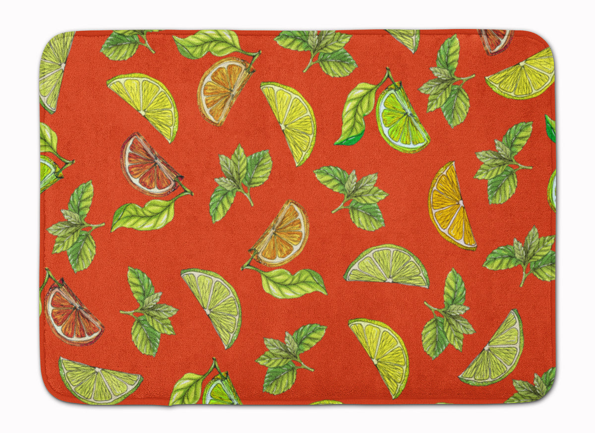 Lemons, Limes and Oranges Machine Washable Memory Foam Mat BB5205RUG - the-store.com