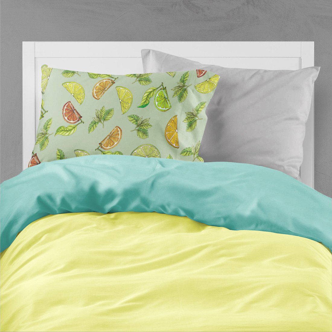 Lemons, Limes and Oranges Fabric Standard Pillowcase BB5206PILLOWCASE by Caroline's Treasures