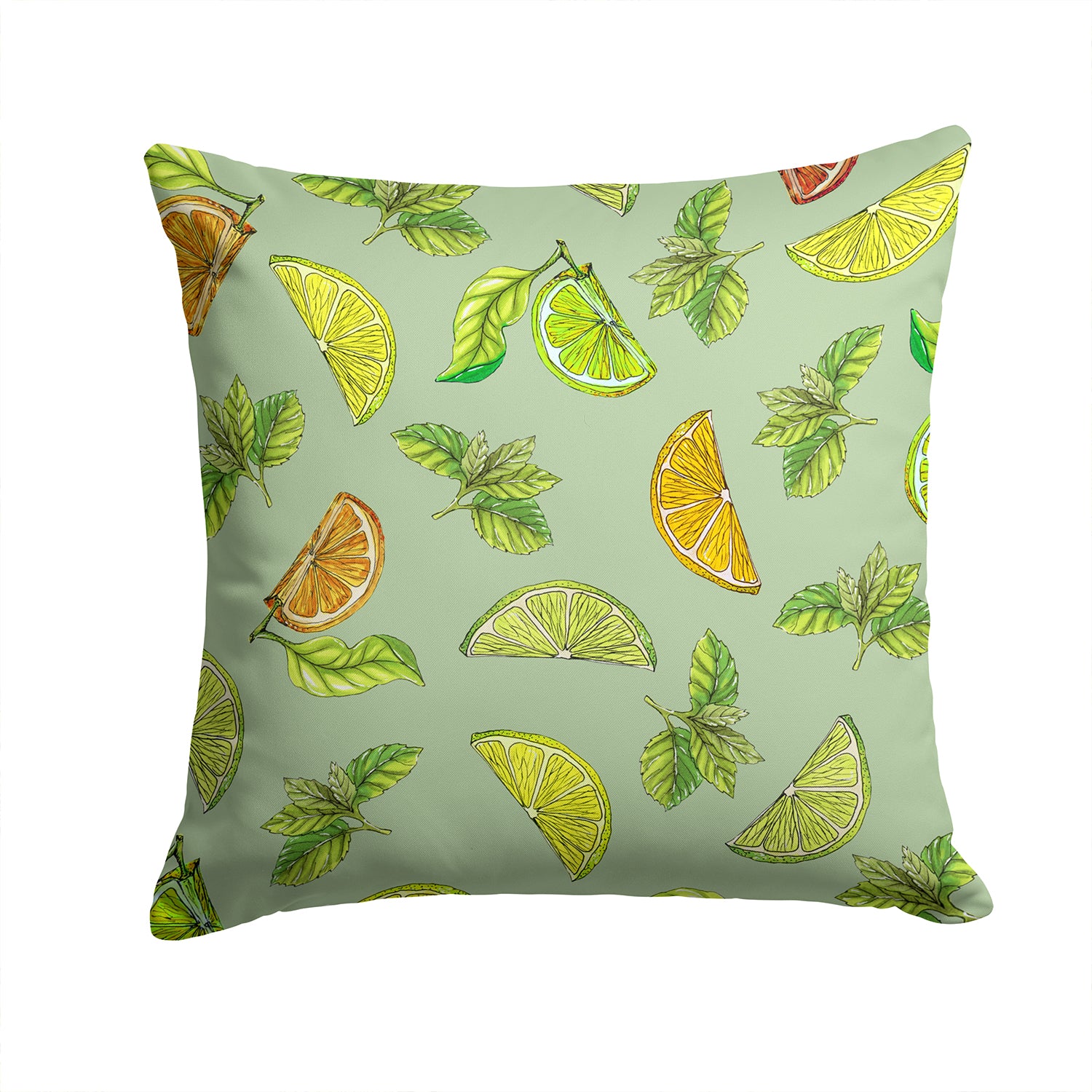 Lemons, Limes and Oranges Fabric Decorative Pillow BB5206PW1414 - the-store.com