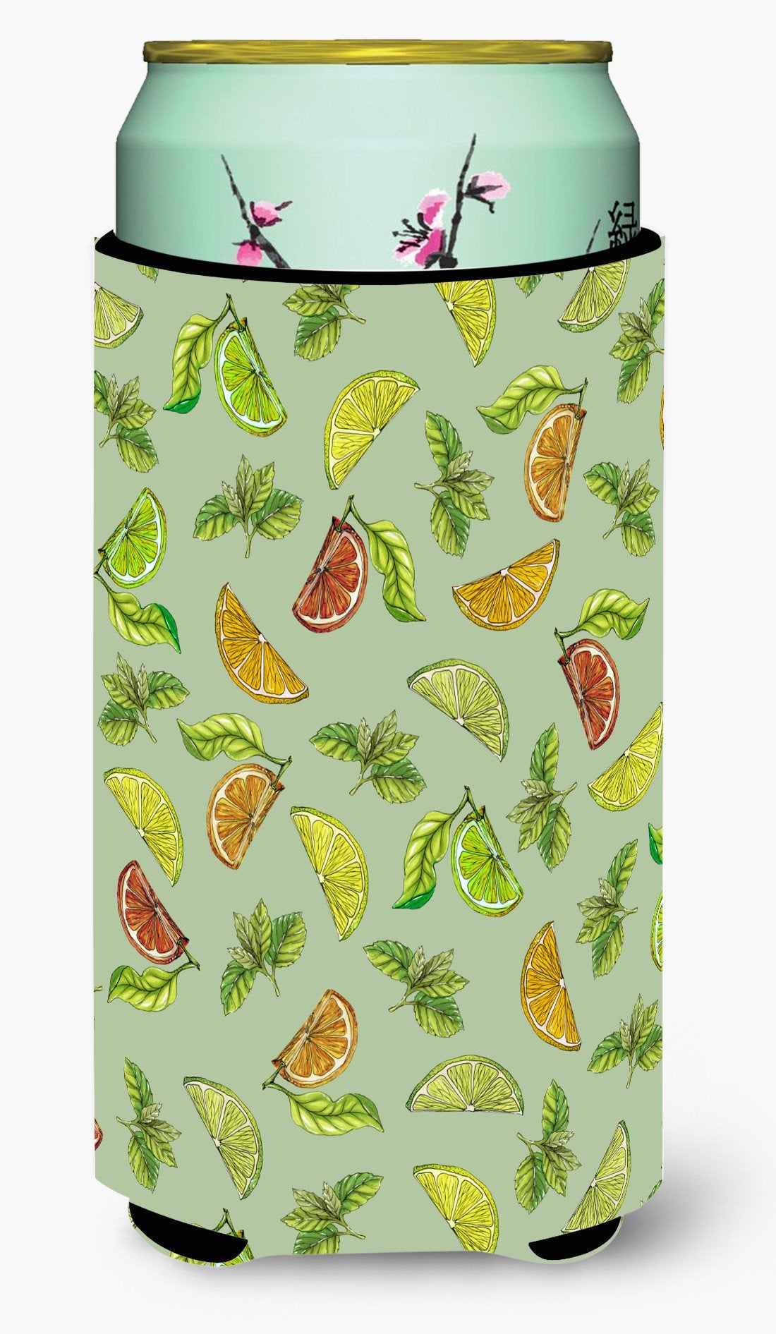 Lemons, Limes and Oranges Tall Boy Beverage Insulator Hugger BB5206TBC by Caroline's Treasures