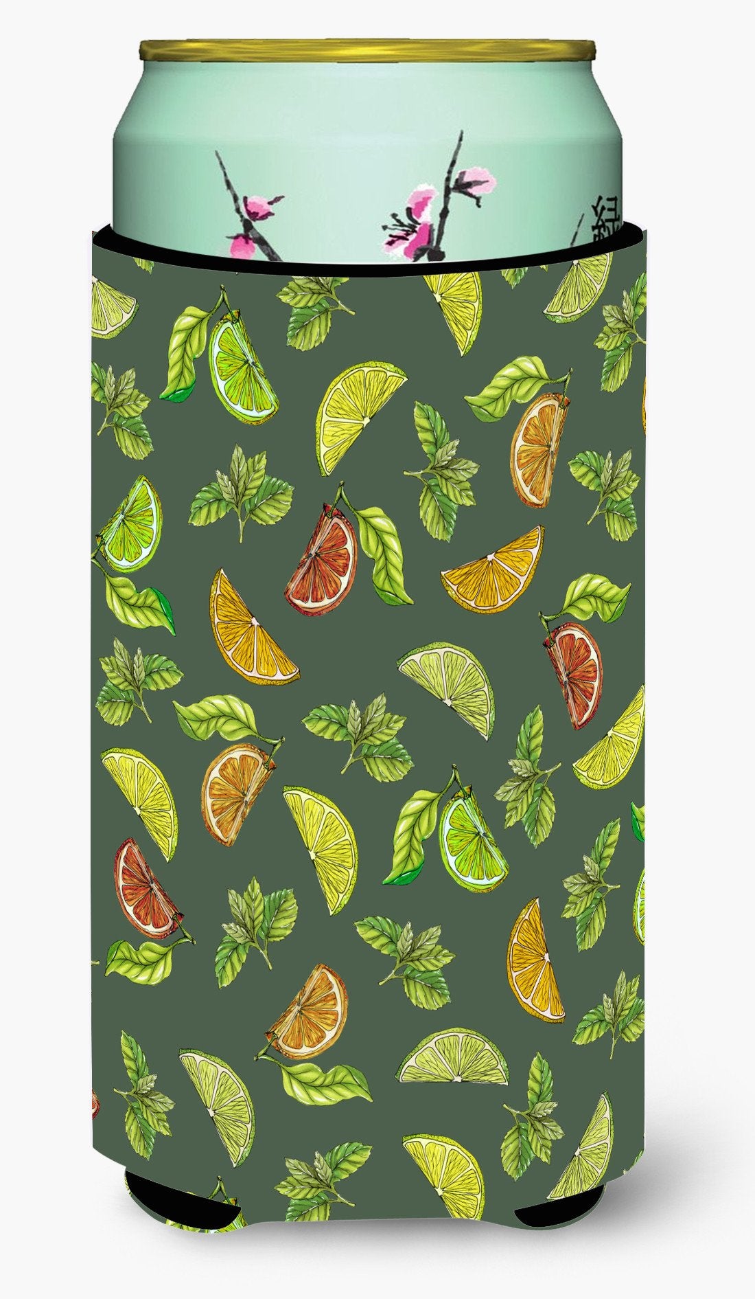 Lemons, Limes and Oranges Tall Boy Beverage Insulator Hugger BB5207TBC by Caroline's Treasures