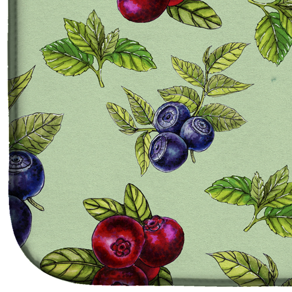 Berries in Green Dish Drying Mat BB5208DDM  the-store.com.