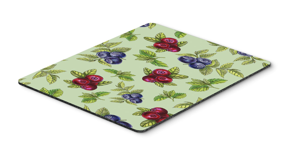 Berries in Green Mouse Pad, Hot Pad or Trivet BB5208MP by Caroline&#39;s Treasures