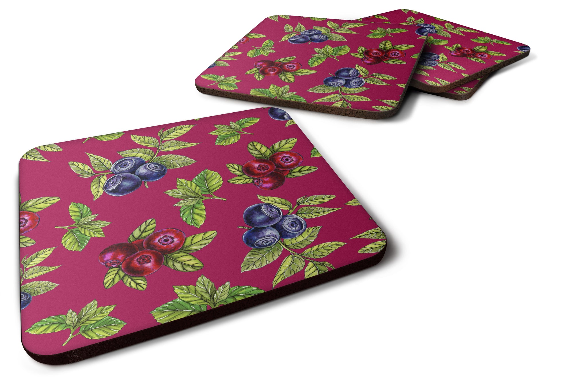 Berries Foam Coaster Set of 4 BB5209FC - the-store.com