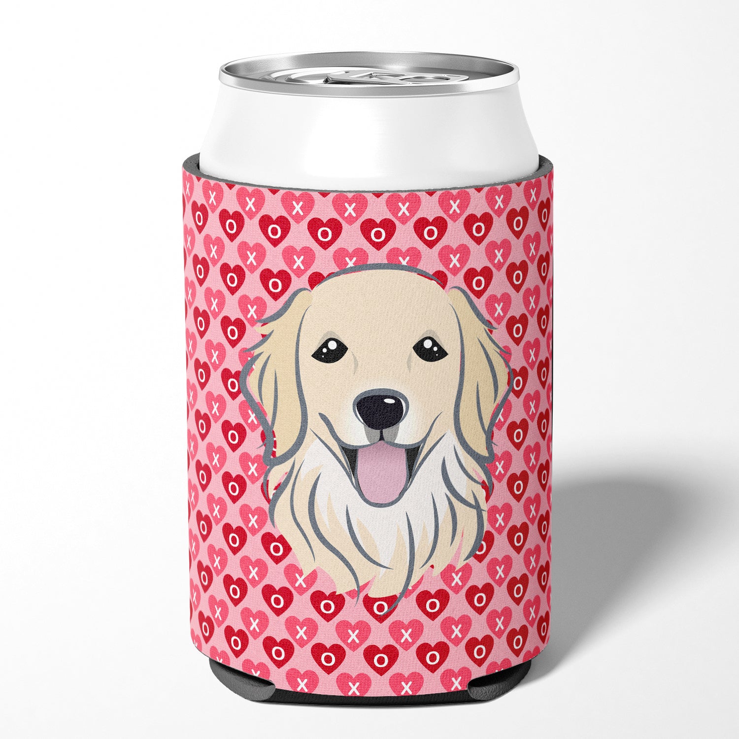 Golden Retriever Hearts Can or Bottle Hugger BB5275CC  the-store.com.