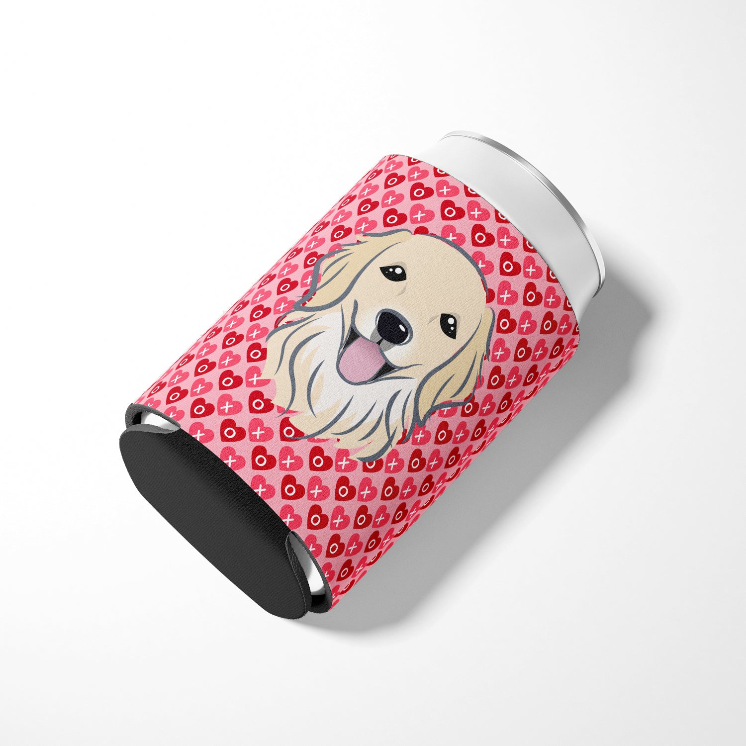 Golden Retriever Hearts Can or Bottle Hugger BB5275CC  the-store.com.