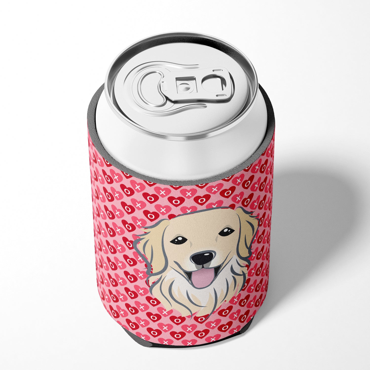 Golden Retriever Hearts Can or Bottle Hugger BB5275CC  the-store.com.