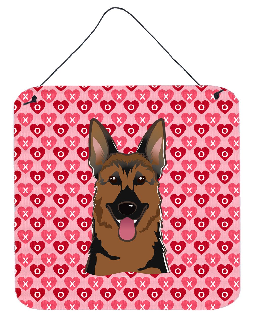 German Shepherd Hearts Wall or Door Hanging Prints BB5281DS66 by Caroline's Treasures