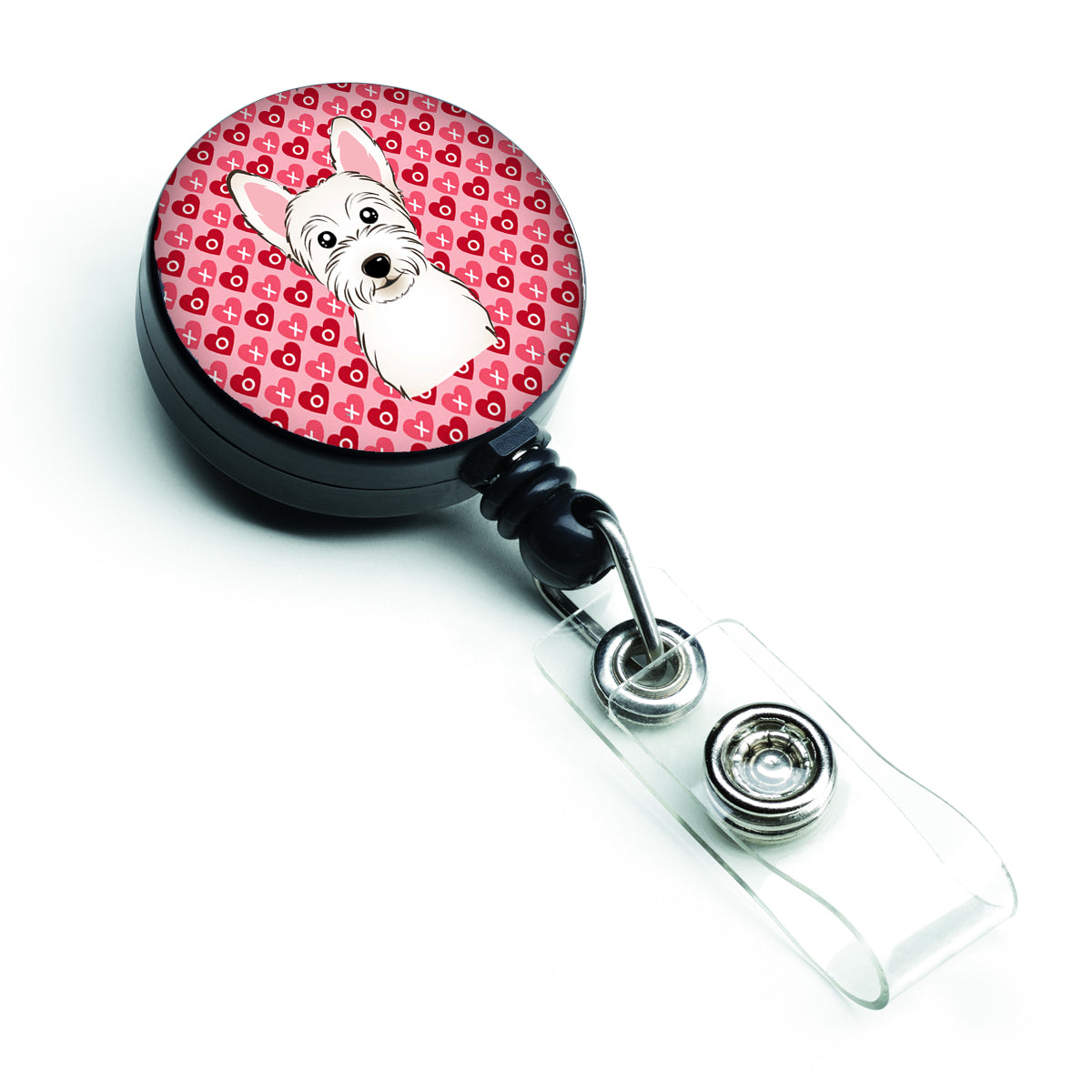 Westie Hearts Retractable Badge Reel BB5296BR  the-store.com.