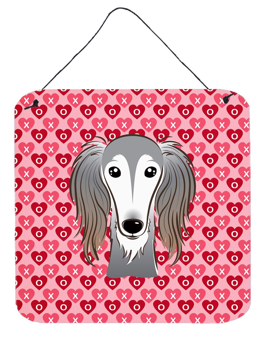 Saluki Hearts Wall or Door Hanging Prints BB5299DS66 by Caroline&#39;s Treasures