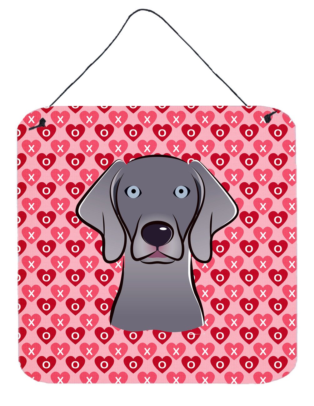 Weimaraner Hearts Wall or Door Hanging Prints BB5301DS66 by Caroline's Treasures