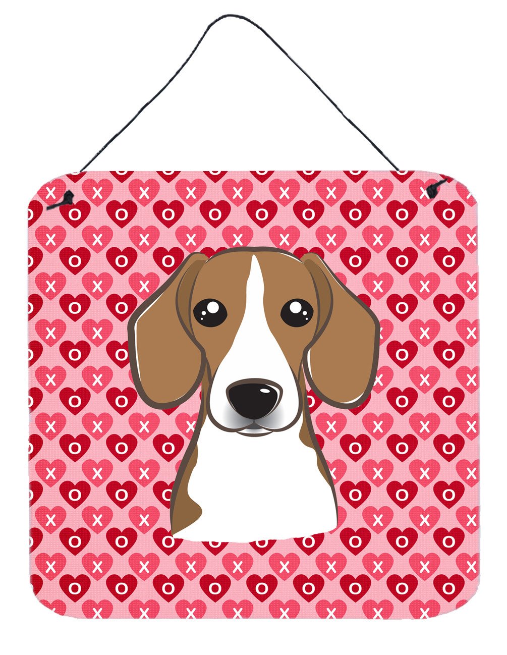 Beagle Hearts Wall or Door Hanging Prints BB5309DS66 by Caroline&#39;s Treasures