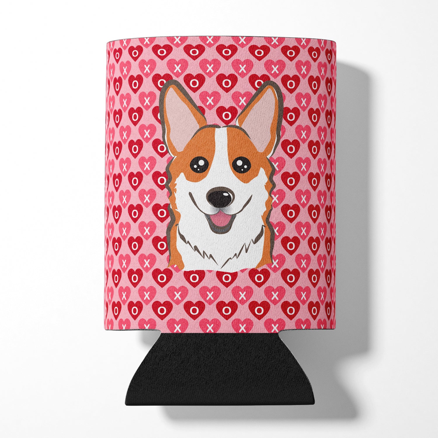 Red Corgi Hearts Can or Bottle Hugger BB5324CC  the-store.com.