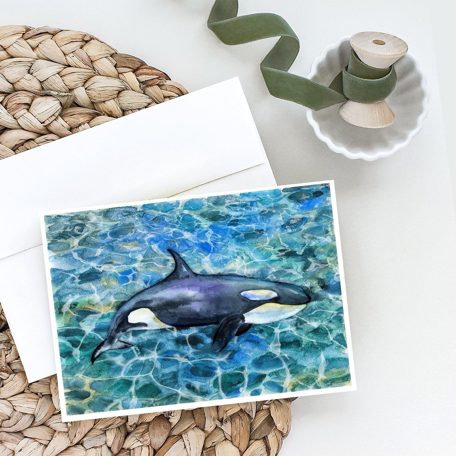 Buy this Killer Whale Orca Greeting Cards and Envelopes Pack of 8