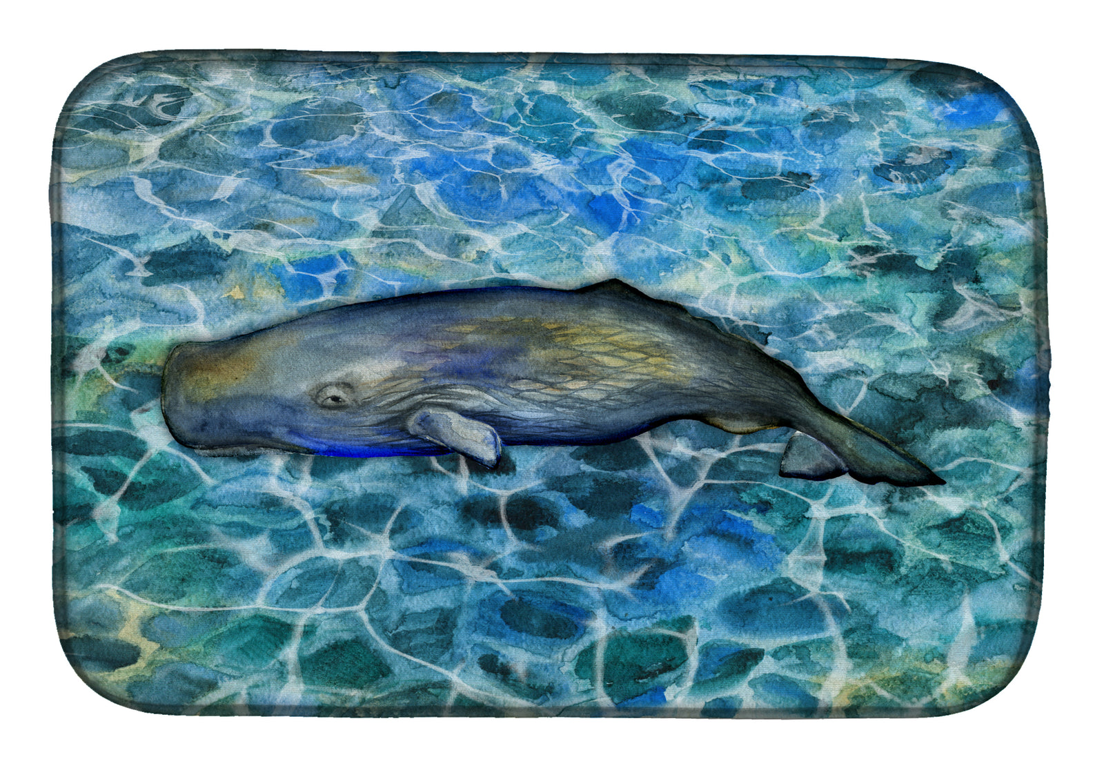 Sperm Whale Cachalot Dish Drying Mat BB5338DDM  the-store.com.