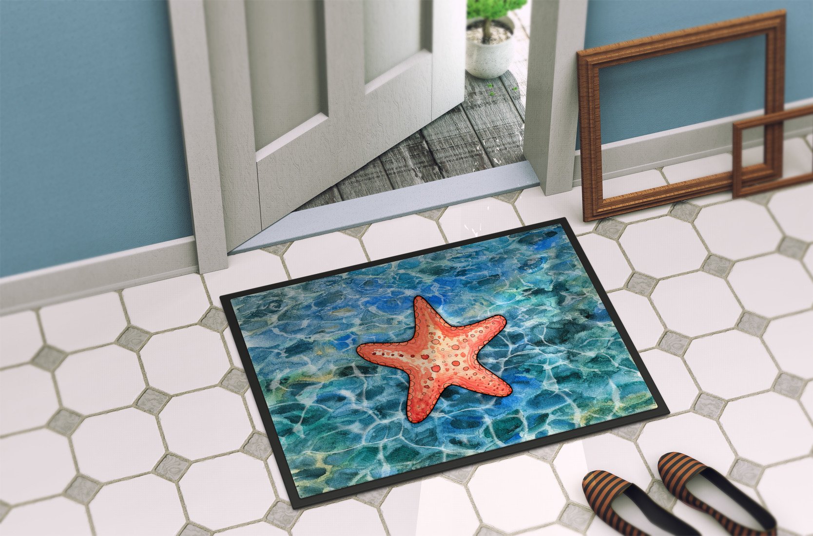 Starfish Indoor or Outdoor Mat 24x36 BB5341JMAT by Caroline's Treasures