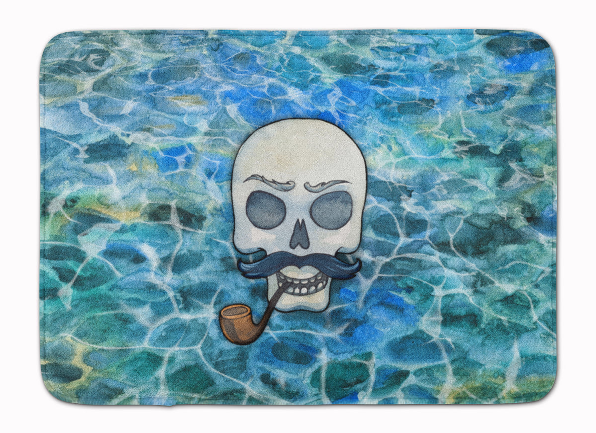 Skeleton Skull Pirate Machine Washable Memory Foam Mat BB5345RUG - the-store.com