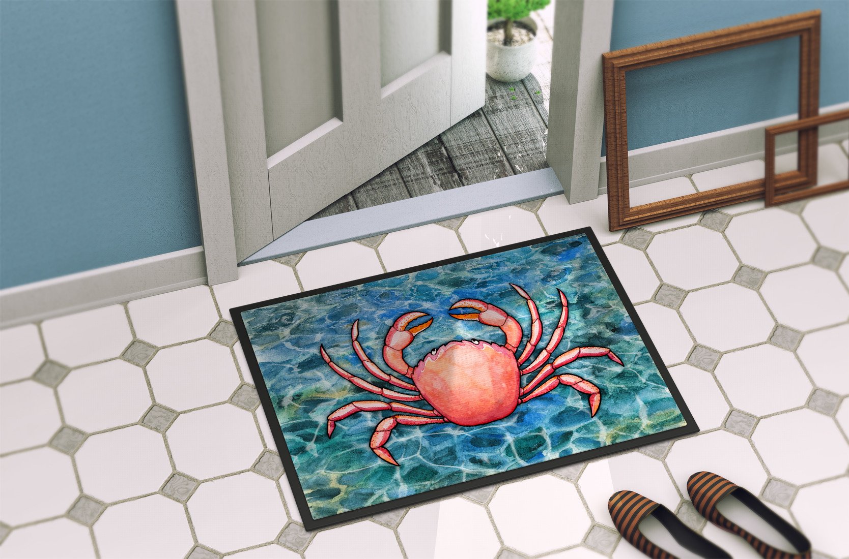 Crab Indoor or Outdoor Mat 24x36 BB5346JMAT by Caroline's Treasures