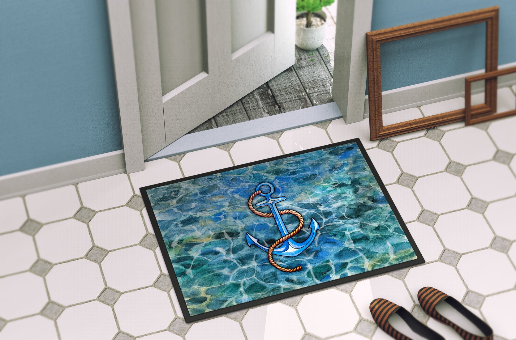 Anchor Indoor or Outdoor Mat 24x36 BB5350JMAT by Caroline's Treasures