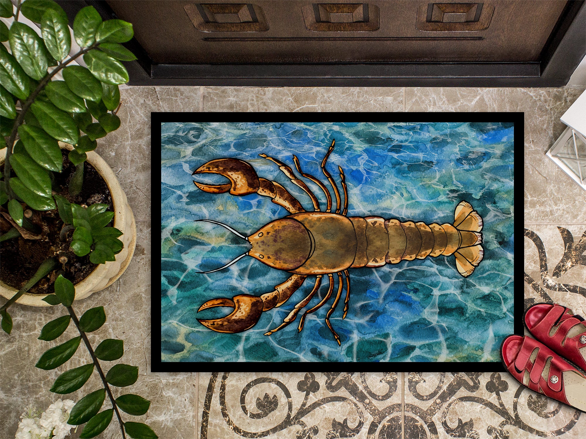 Lobster Indoor or Outdoor Mat 18x27 BB5351MAT - the-store.com