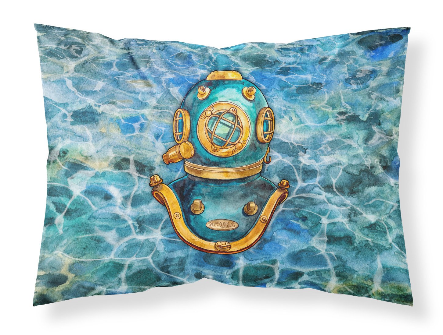 Deep Sea Diving Helmet Fabric Standard Pillowcase BB5355PILLOWCASE by Caroline's Treasures