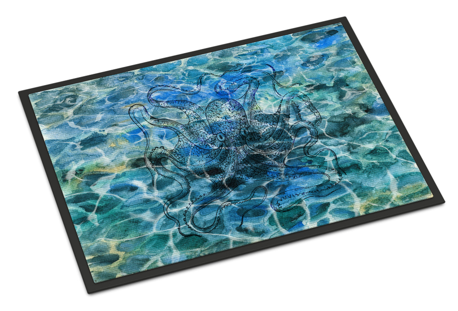 Octopus Under water Indoor or Outdoor Mat 18x27 BB5362MAT - the-store.com