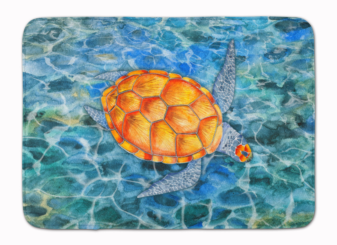 Sea Turtle Machine Washable Memory Foam Mat BB5364RUG - the-store.com