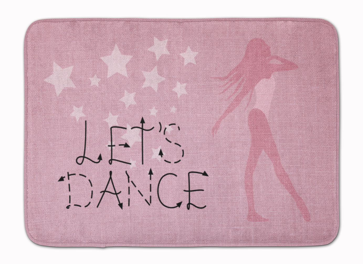 Let's Dance Linen Pink Machine Washable Memory Foam Mat BB5375RUG - the-store.com